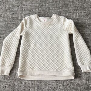 Cream Quilted Women's Sweater